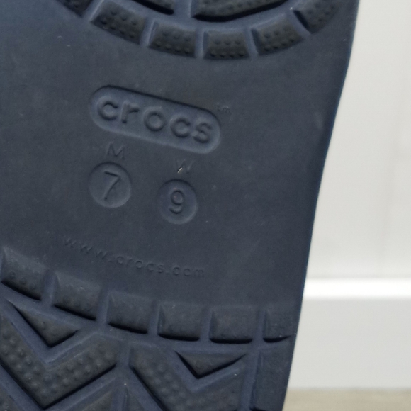 Crocs Contraband III Slide Sandals Navy Blue Men's 7 Womans 9 - Picture 7 of 7